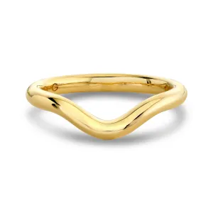 Curved Solitaire Band