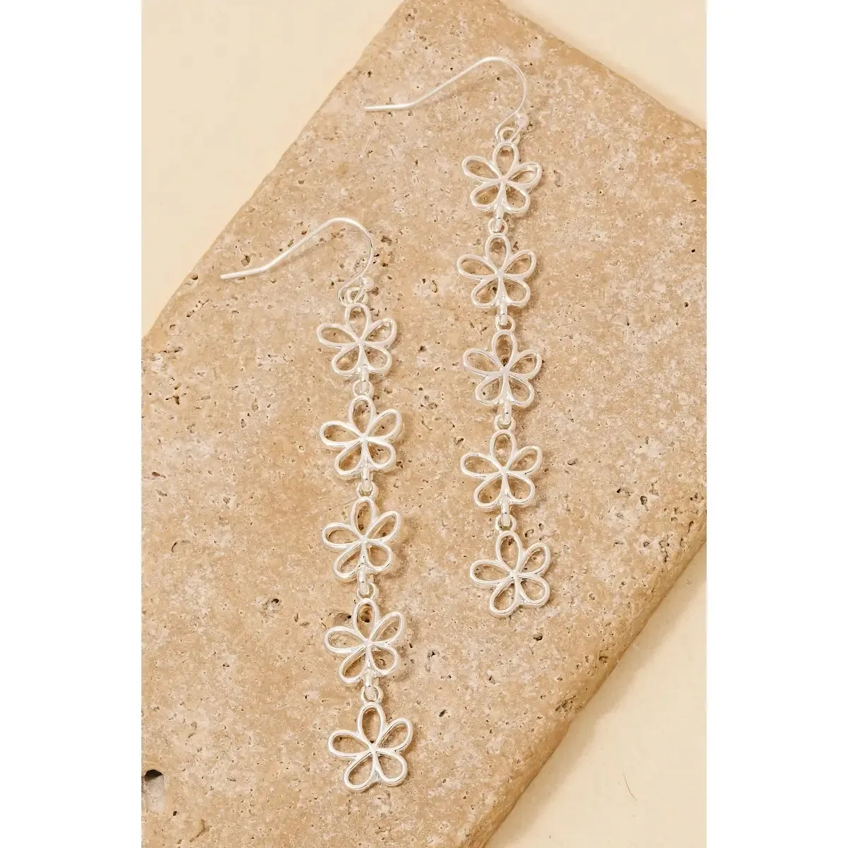 Dangling Blossom Earrings/ Silver and Gold available