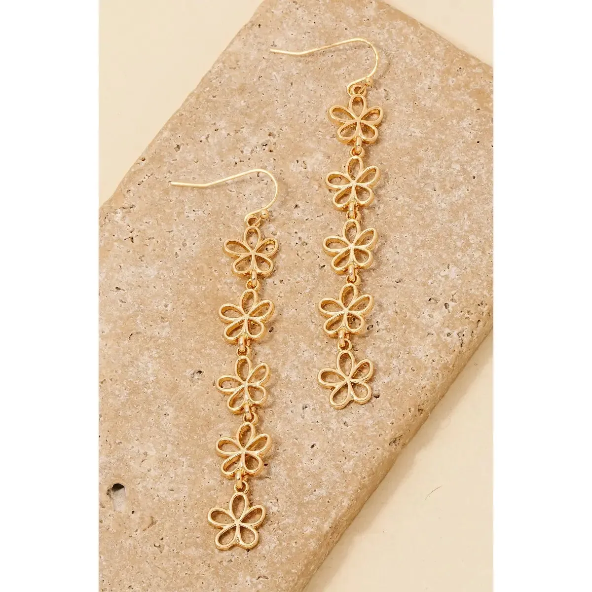 Dangling Blossom Earrings/ Silver and Gold available