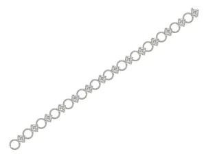 Daniel K Platinum Asscher Diamond Bracelet