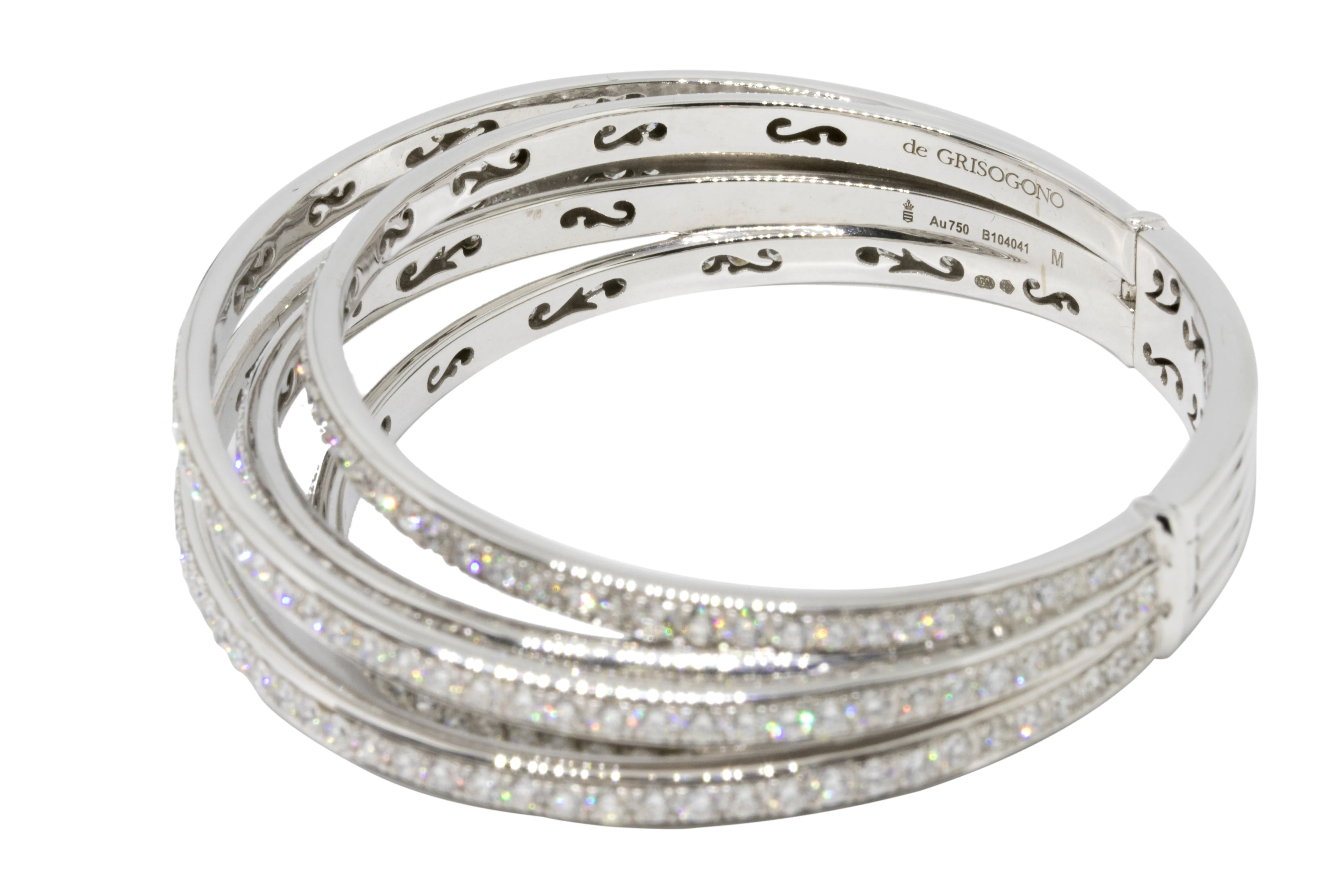 de GRISOGONO Allegra White Gold and Diamond Bracelet Medium
