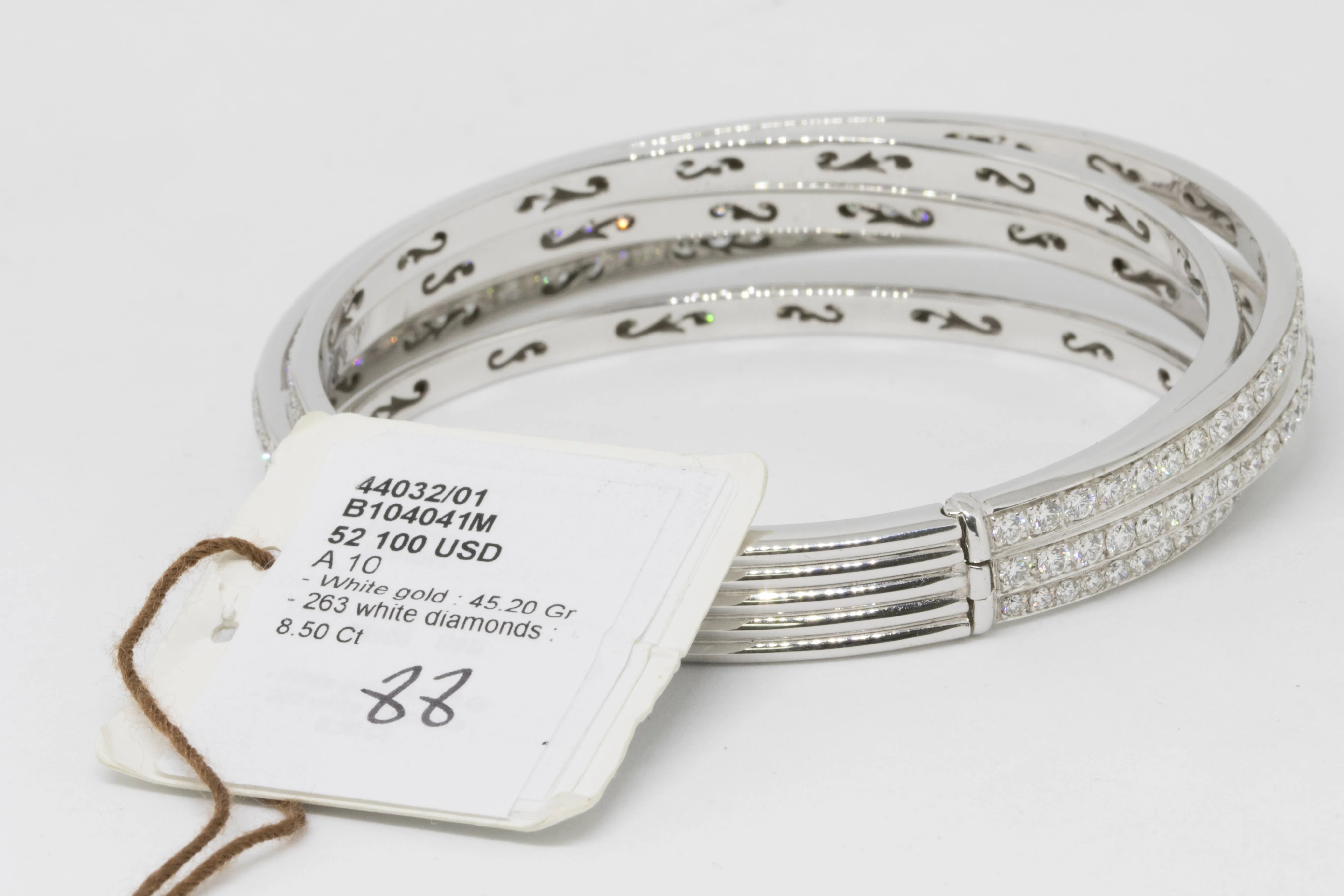 de GRISOGONO Allegra White Gold and Diamond Bracelet Medium