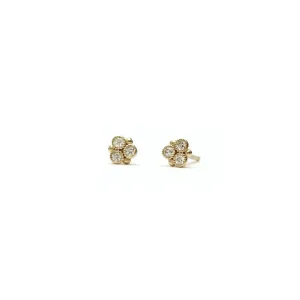 Diamond Beaded Cluster Earrings