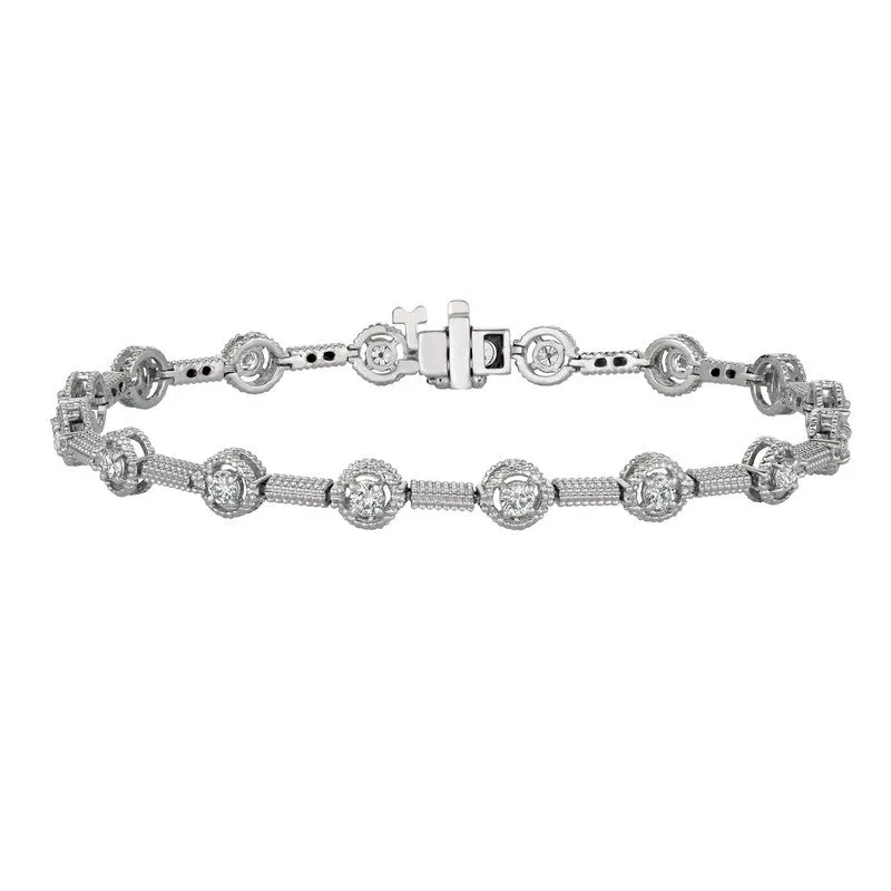DIAMOND BRACELET 14K GOLD (1.01 CTW) 3