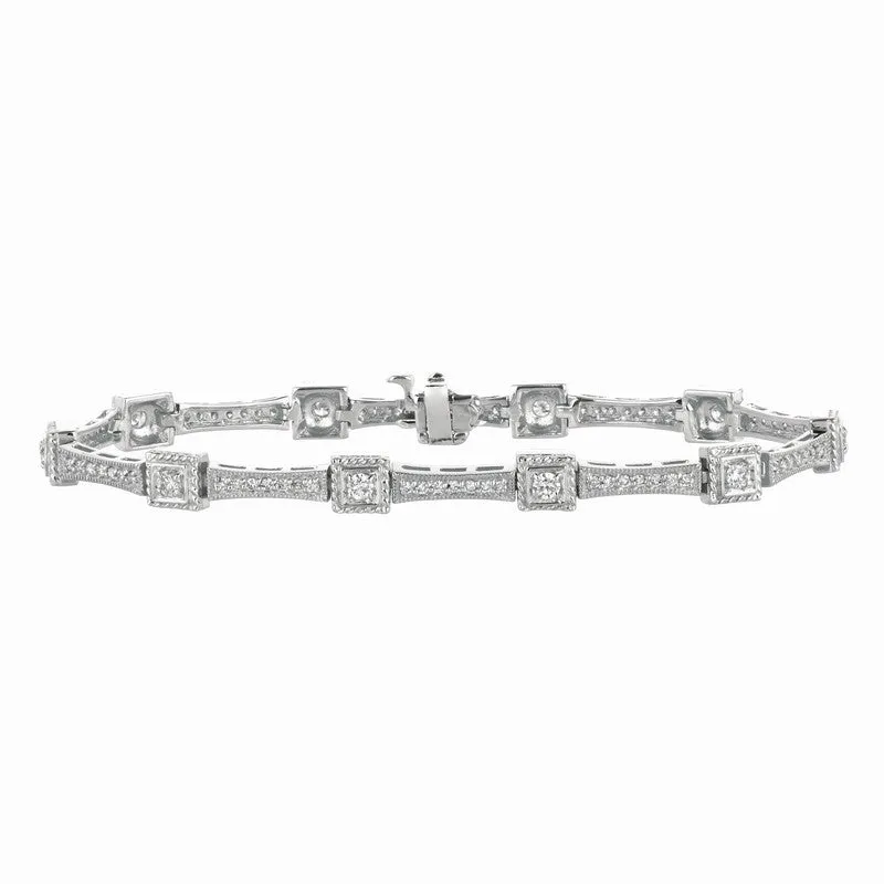 DIAMOND BRACELET 14K GOLD (1.51 CTW)