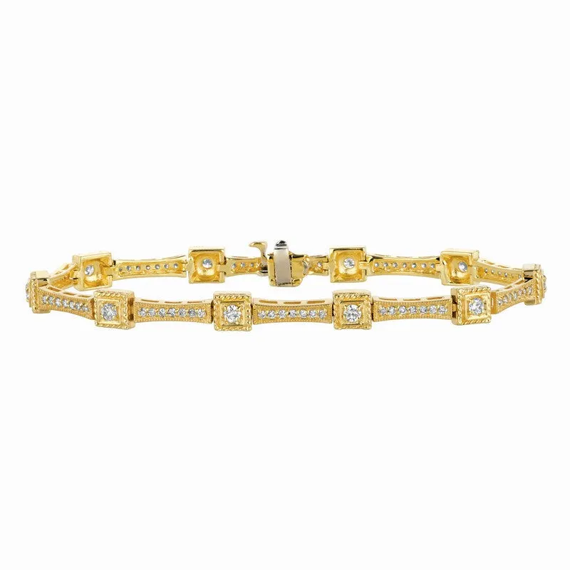DIAMOND BRACELET 14K GOLD (1.51 CTW)