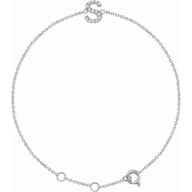 diamond character bracelet