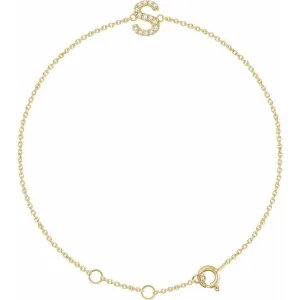 diamond character bracelet