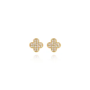 Diamond Clover Earrings