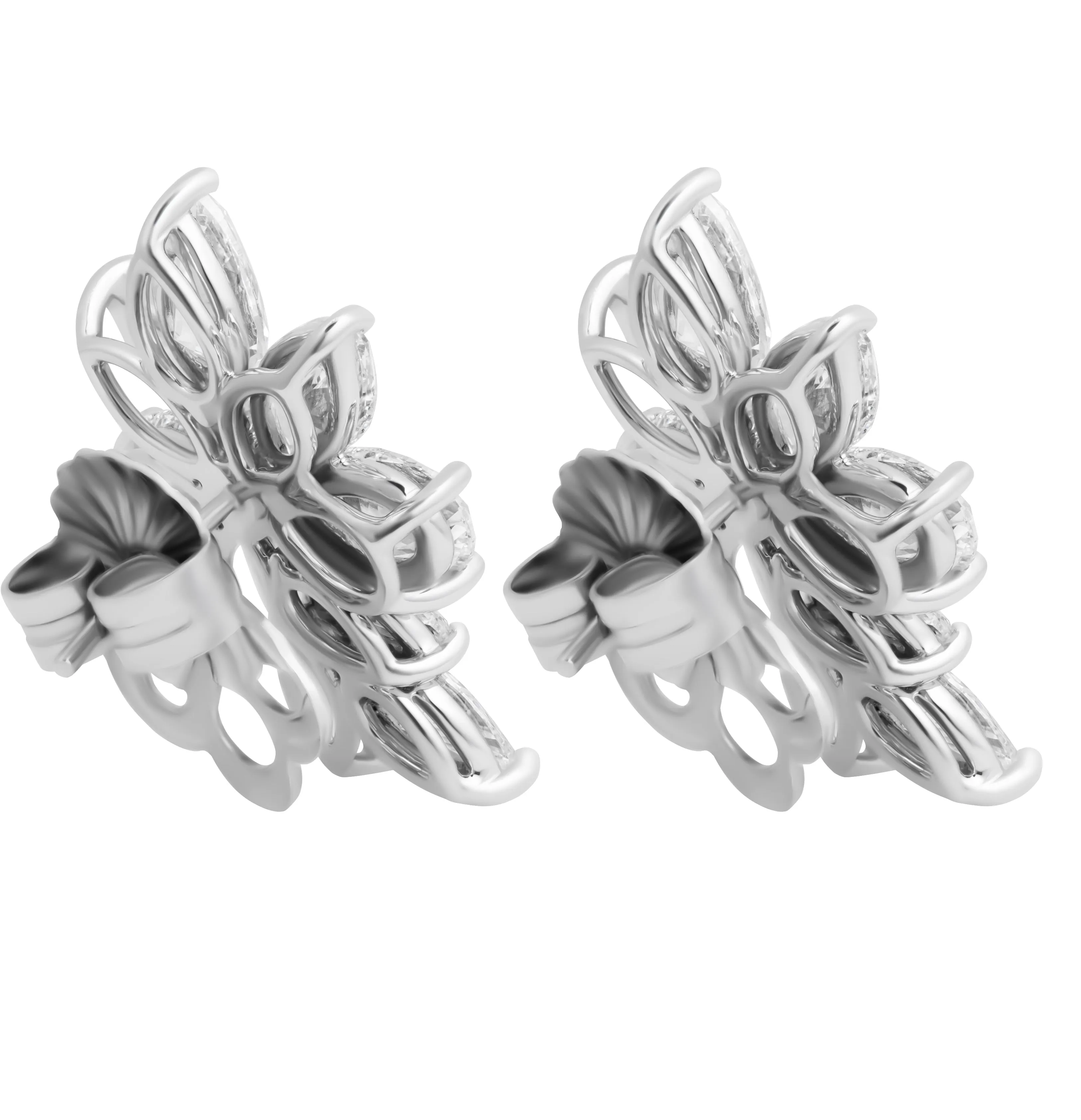 Diamond Cluster Earrings