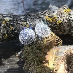 Diamond Cluster Earrings