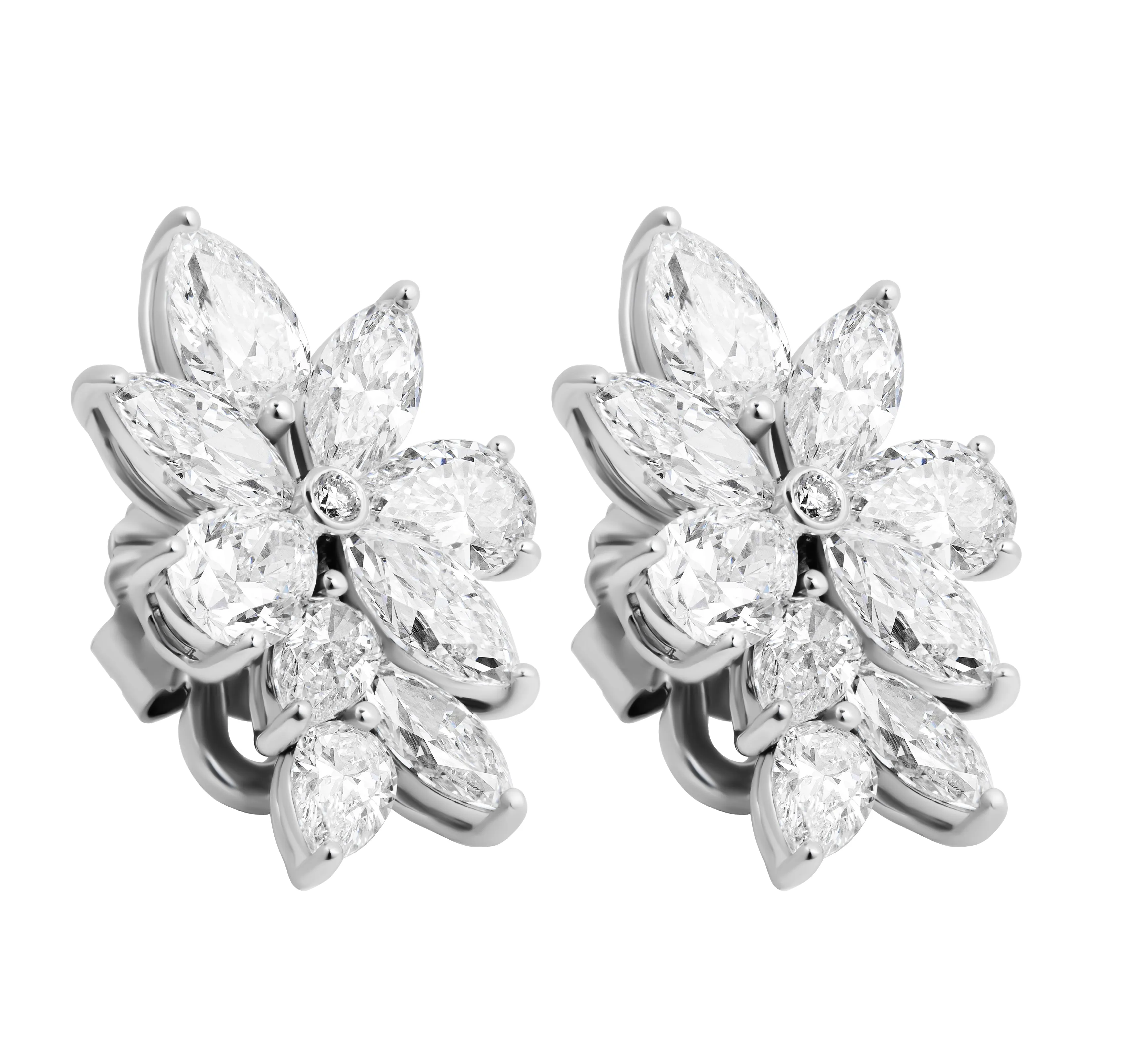 Diamond Cluster Earrings