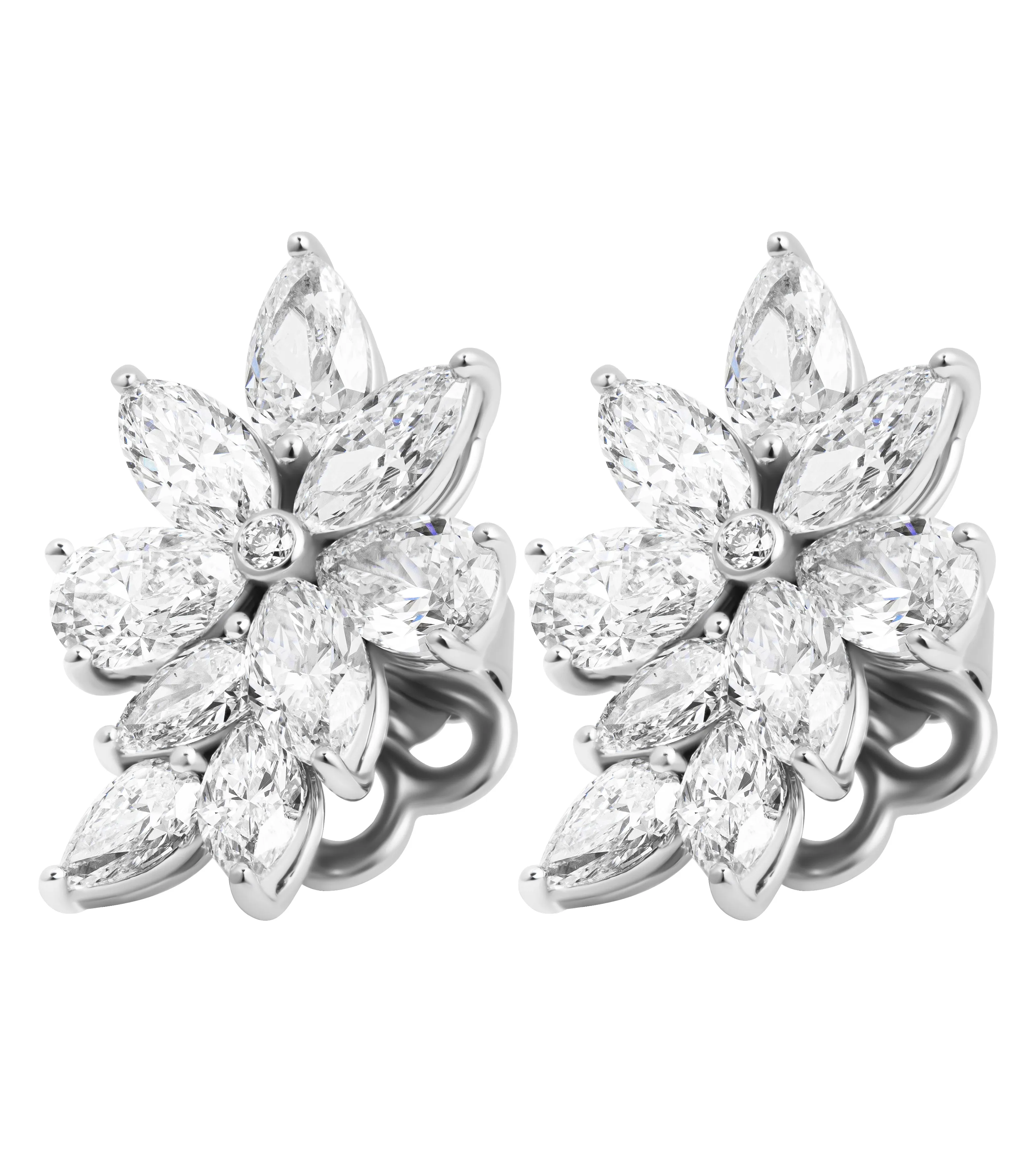 Diamond Cluster Earrings