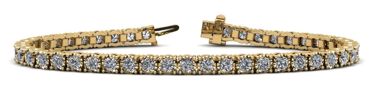 Diamond Crown Lab-Grown Diamond Tennis Bracelet with 3.68 ct.(finished) 2.75mm