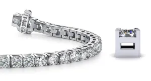 Diamond Dreams Lab-Grown Diamond Tennis Bracelet with 10.25 ct.(finished) 4mm