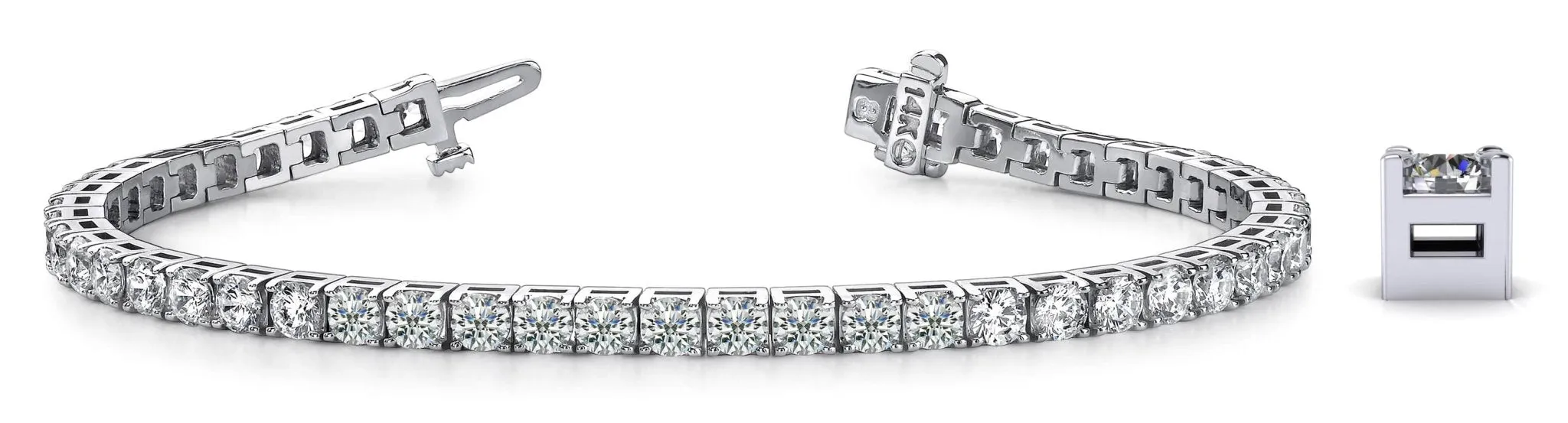 Diamond Dreams Lab-Grown Diamond Tennis Bracelet with 10.25 ct.(finished) 4mm