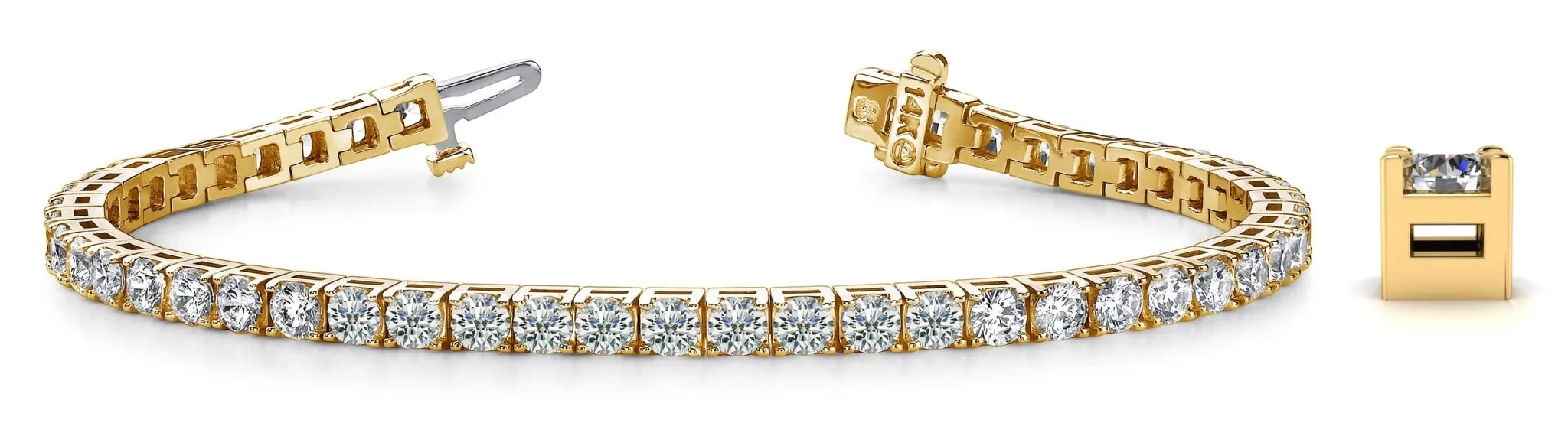 Diamond Dreams Lab-Grown Diamond Tennis Bracelet with 10.25 ct.(finished) 4mm