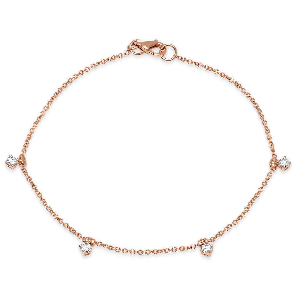 Diamond Droplet Bracelet