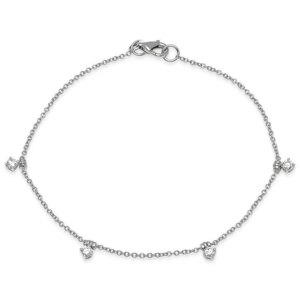 Diamond Droplet Bracelet