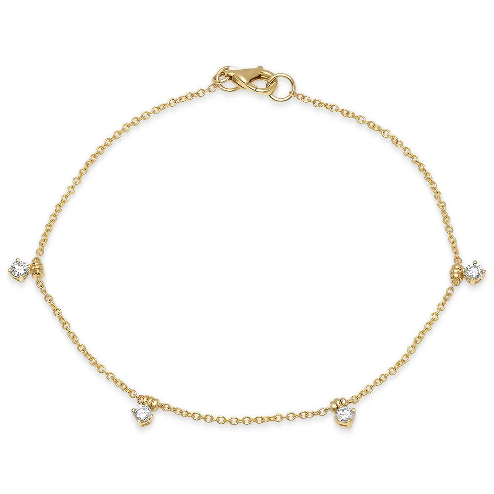 Diamond Droplet Bracelet