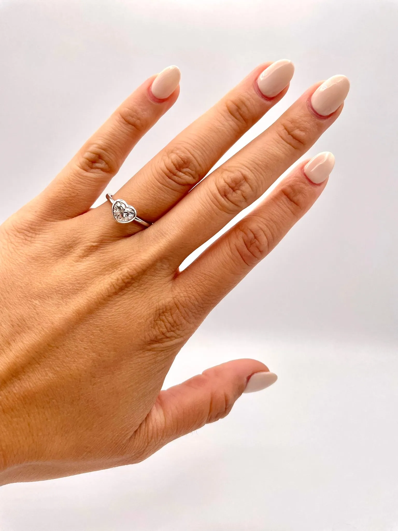 Diamond Heart 1.01 Carat Solitaire Custom made by Danhov