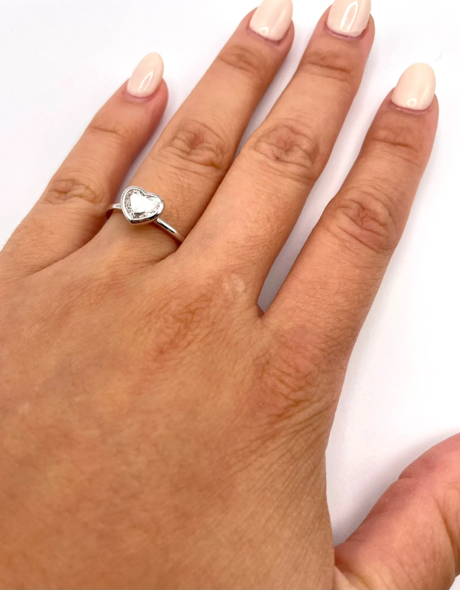 Diamond Heart 1.01 Carat Solitaire Custom made by Danhov