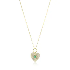 diamond pave heart