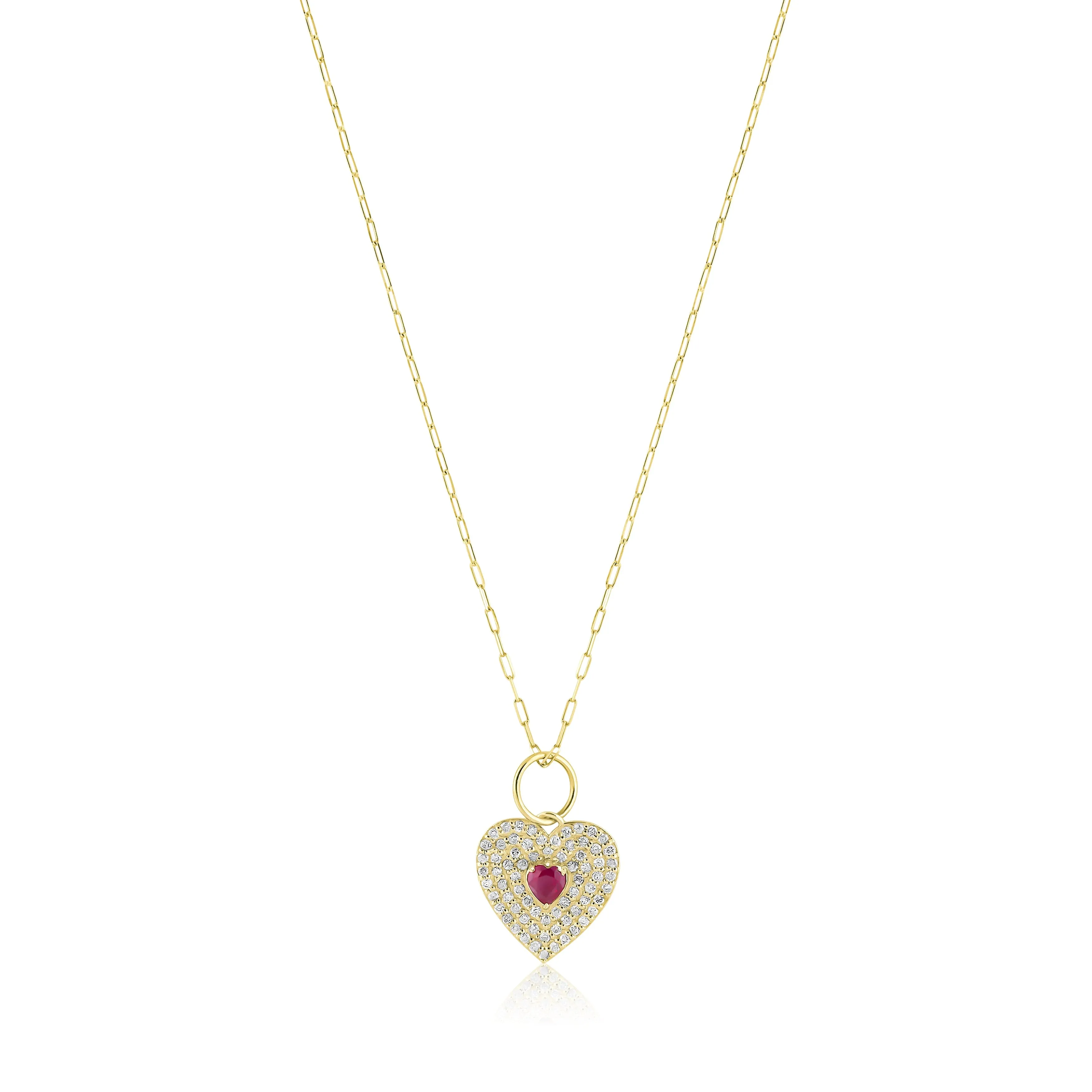 diamond pave heart