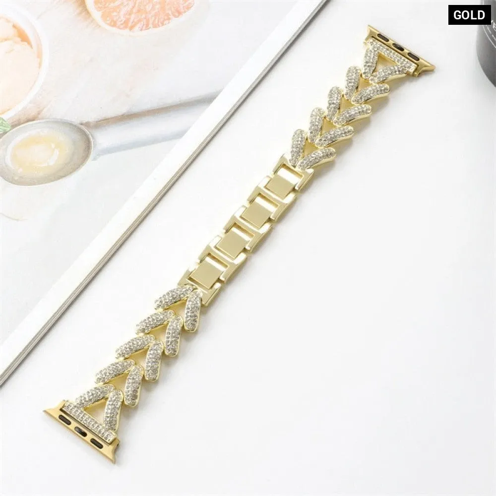 Diamond Steel Luxury Chain Strap Case Bracelet for Iwatch