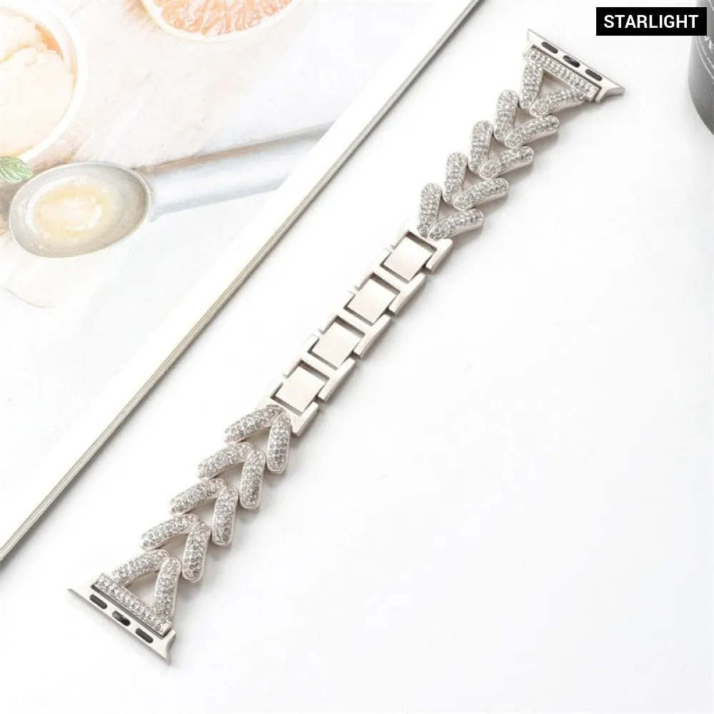 Diamond Steel Luxury Chain Strap Case Bracelet for Iwatch