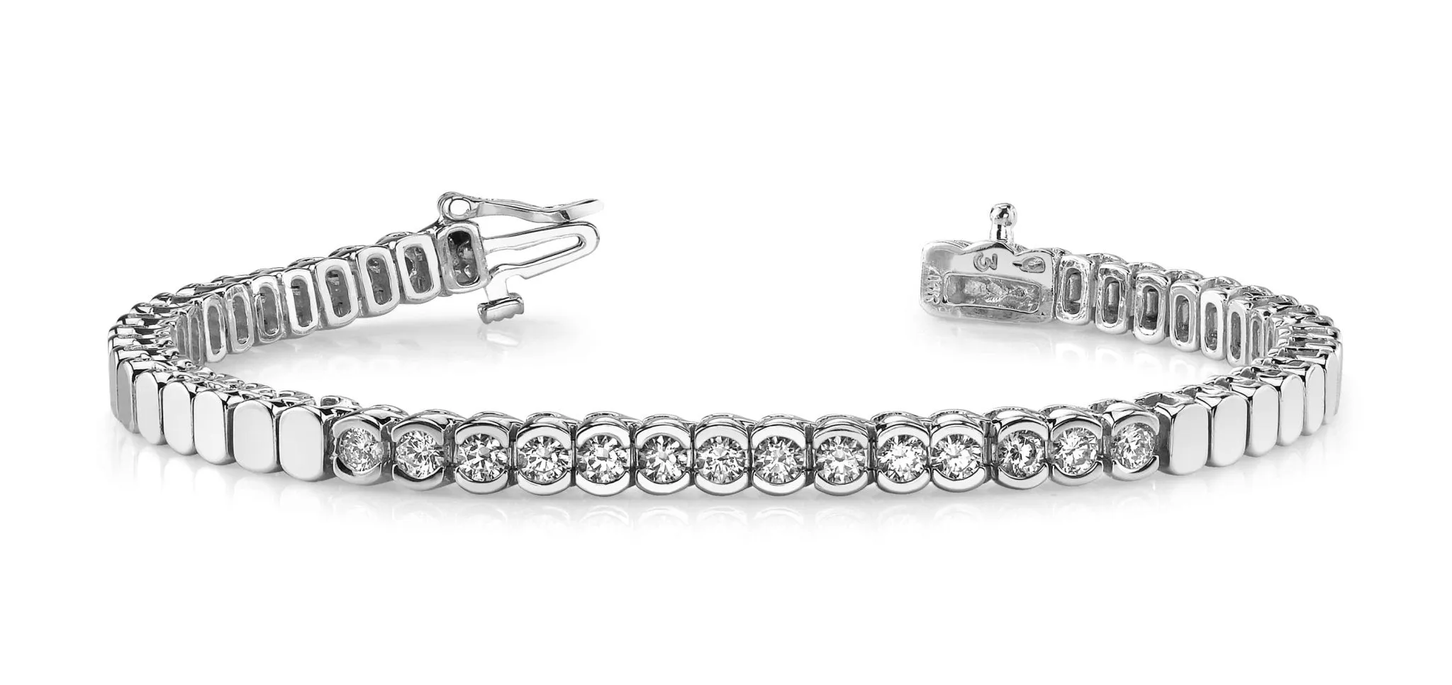 Diamond Tears Diamond Bracelet with 1.75 ct.(finished) 3.25mm