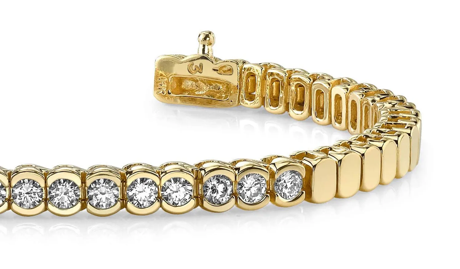 Diamond Tears Diamond Bracelet with 1.75 ct.(finished) 3.25mm