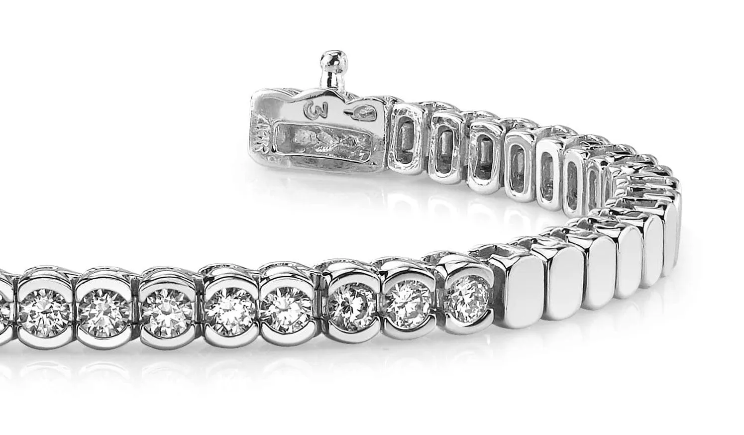 Diamond Tears Diamond Bracelet with 1.75 ct.(finished) 3.25mm