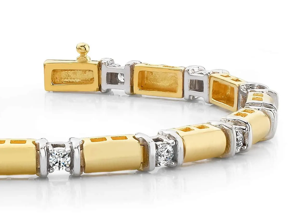 Diamond Train Diamond Bracelet with 1.92 ct.(finished) 3.5mm