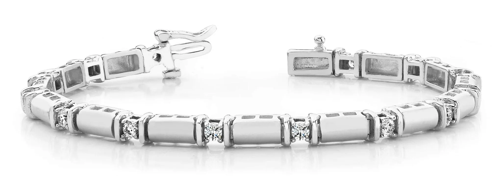 Diamond Train Diamond Bracelet with 1.92 ct.(finished) 3.5mm