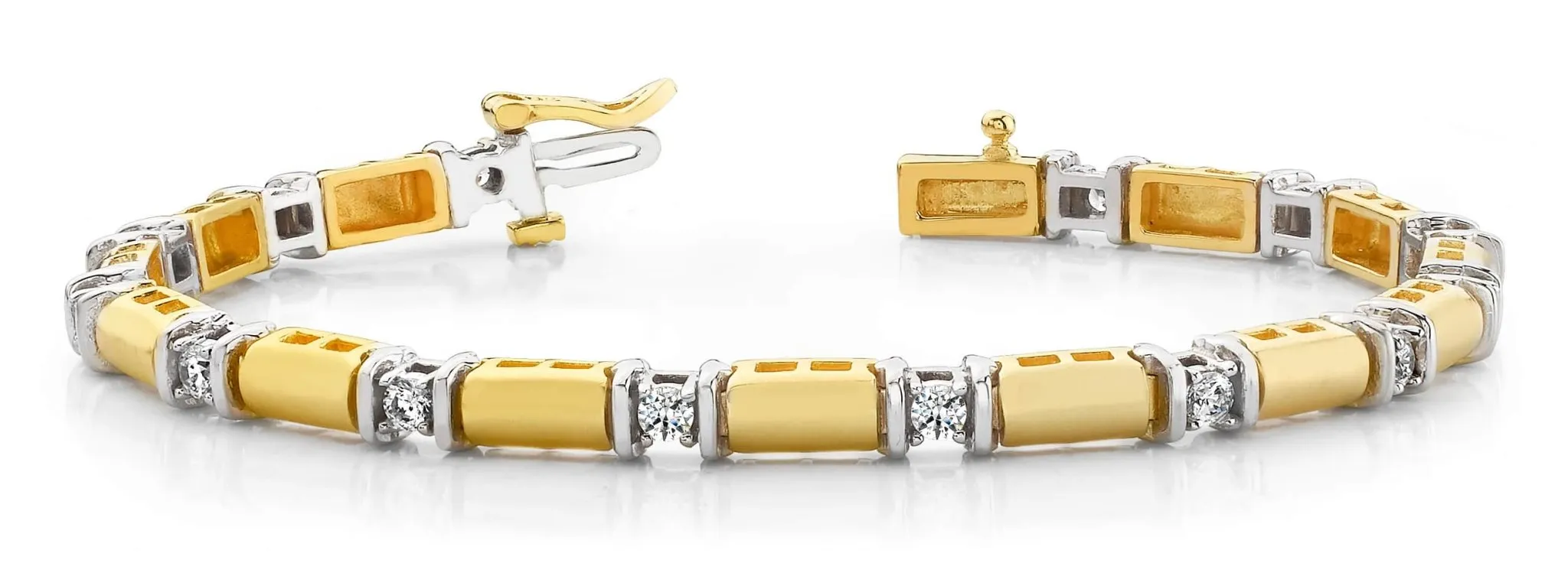 Diamond Train Diamond Bracelet with 1.92 ct.(finished) 3.5mm