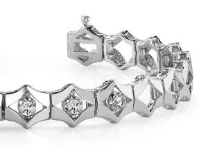 Diamonds In Diamonds Diamond Bracelet with 0.65 ct.(finished) 3.25mm