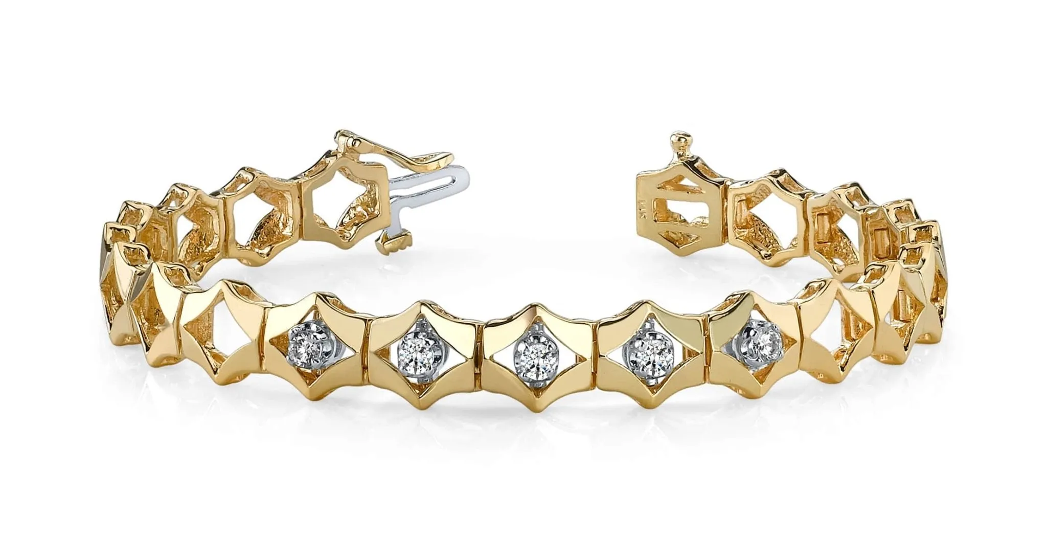 Diamonds In Diamonds Diamond Bracelet with 0.65 ct.(finished) 3.25mm