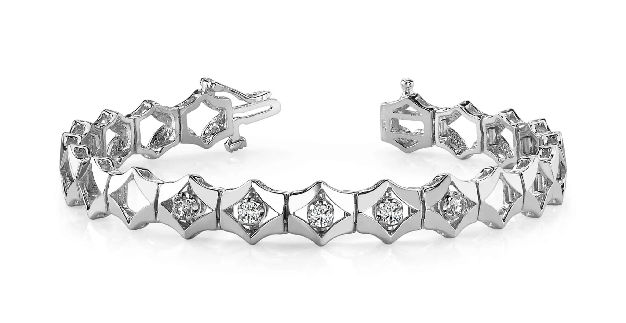 Diamonds In Diamonds Diamond Bracelet with 0.65 ct.(finished) 3.25mm