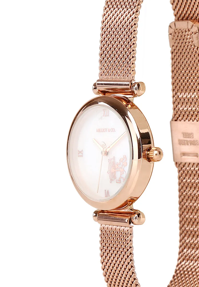 Disney D100 Steamboat Willie Watch (Salmon)
