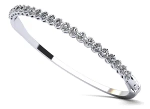 Divinely Dazzling Bangle Lab-Grown Diamond Bracelet with 1.06 ct.(finished) 2mm