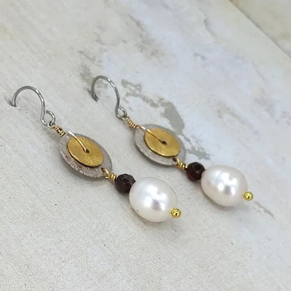 Double Happy 14k Gold Earrings