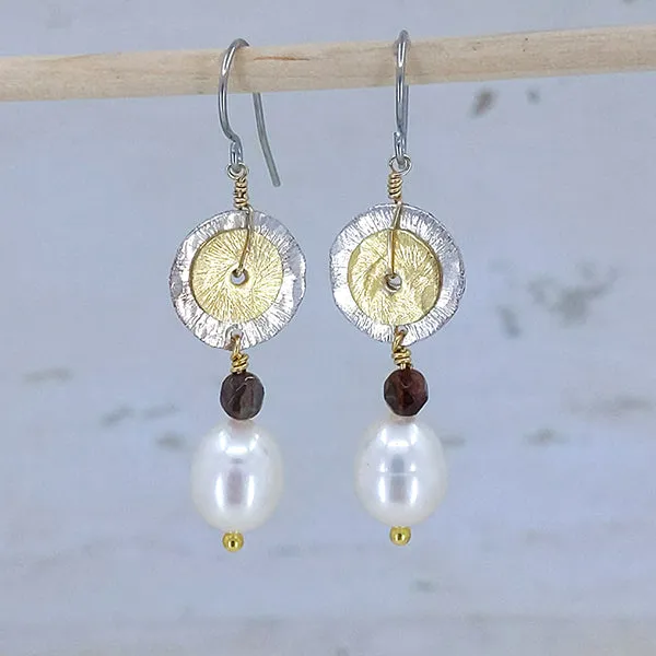 Double Happy 14k Gold Earrings
