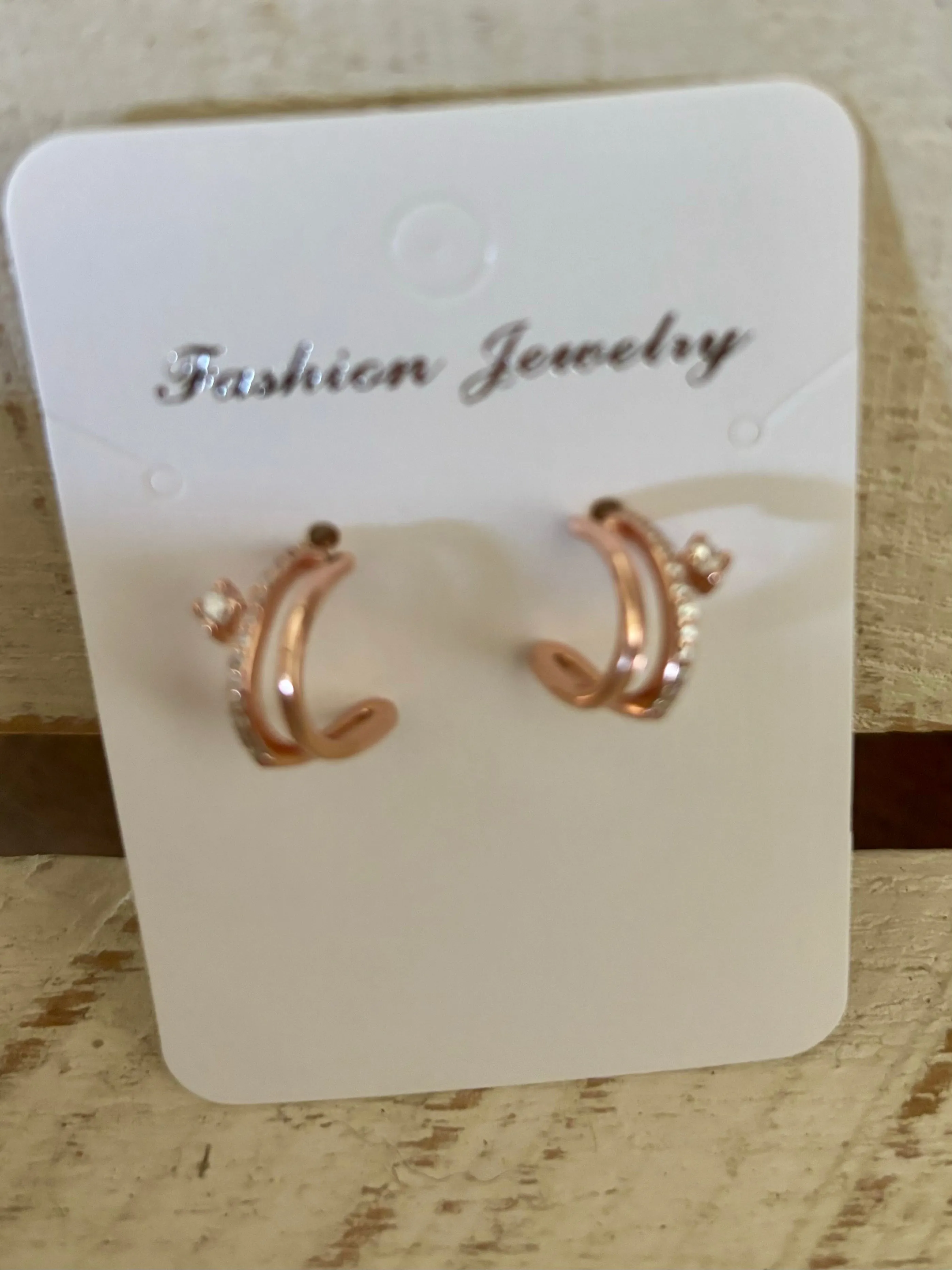 Double Hoop Huggie Earrings