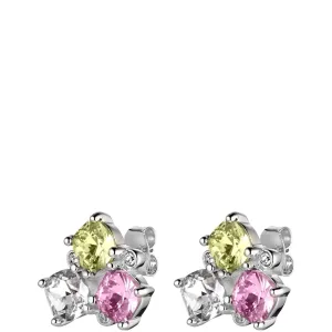 Dyrberg Kern Viena Silver Stud Earrings - Yellow Rose