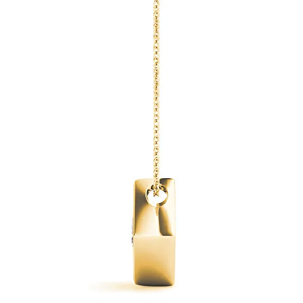 Eagle Prong Round Diamond Solitaire Necklace Pendant