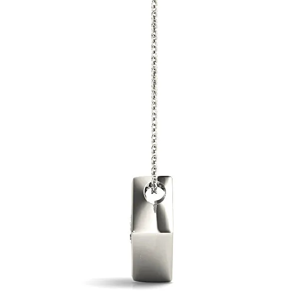Eagle Prong Round Diamond Solitaire Necklace Pendant