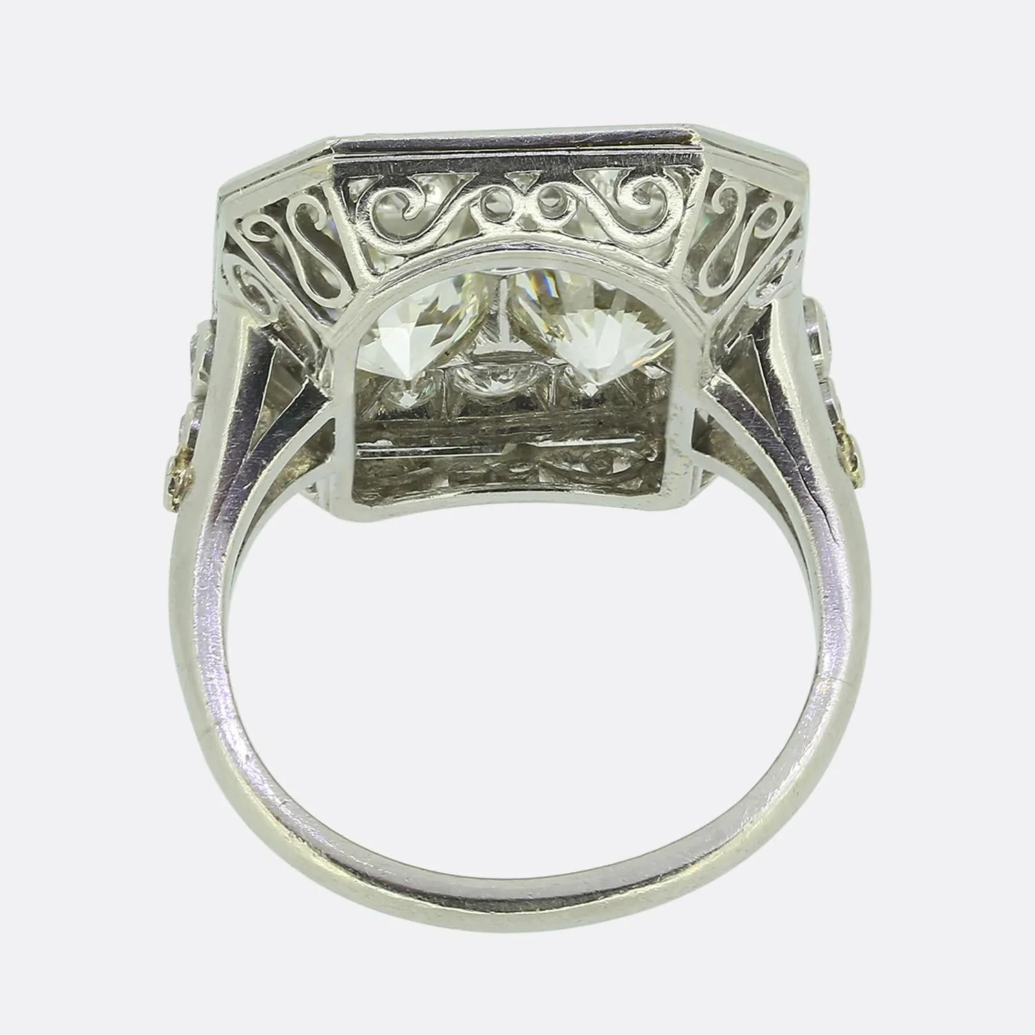 Early 20th Century Diamond Tablet Ring