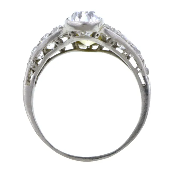 Edwardian Double Pear Diamond Ring
