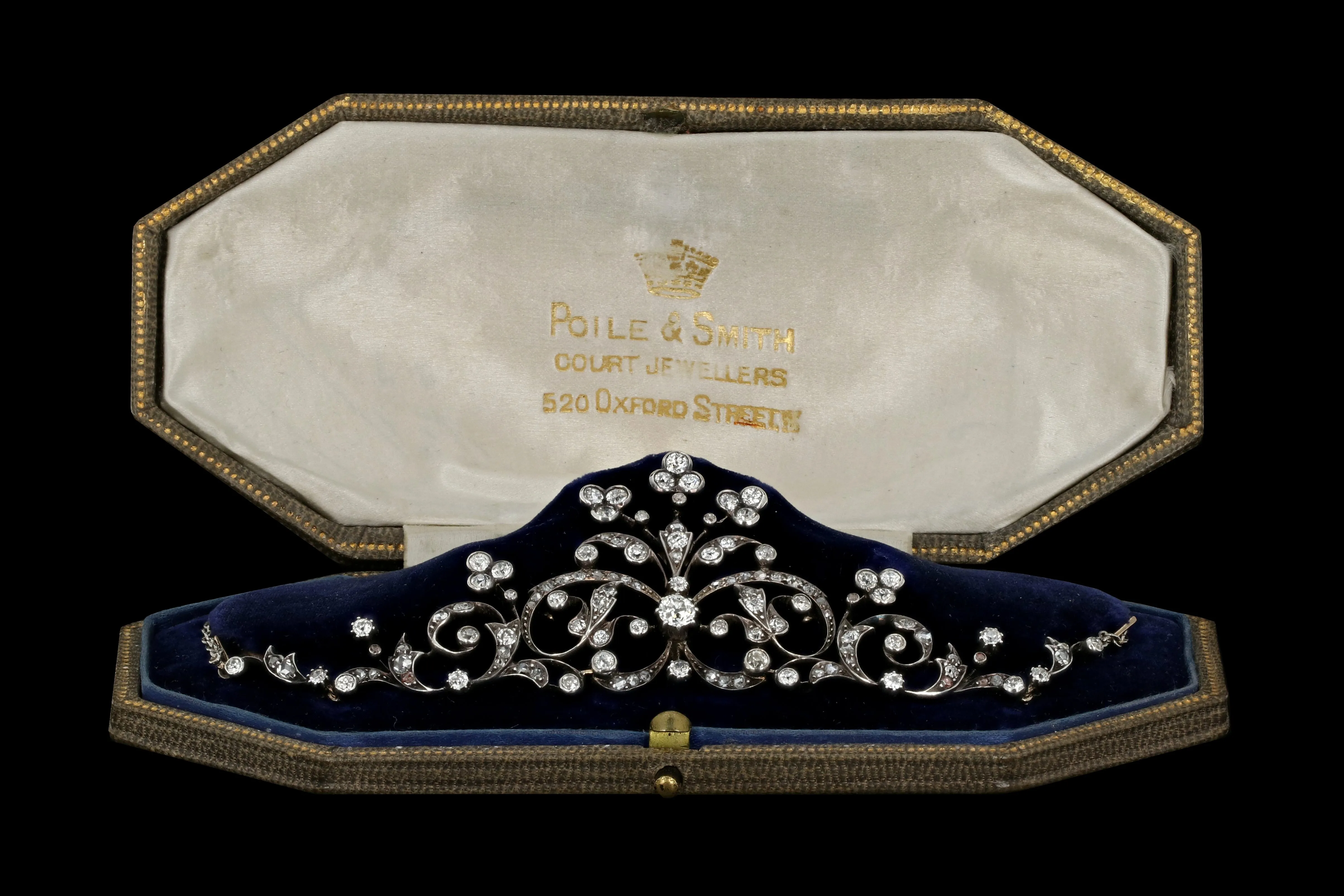 Edwardian Platinum Top 4 Carat Diamond Weight Total Convertible Necklace & Tiara